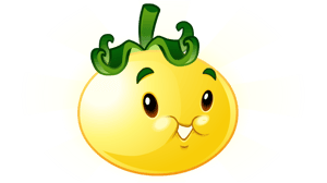 This is the Avatar Image for the Solar Tomato (PVZ 2) AI Voice and Text to Speech Generator